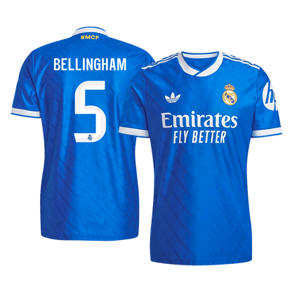 BELLINGHAM #5 Mens Real Madrid Third Jersey 2025/26 - Player Version (Slim Fit)