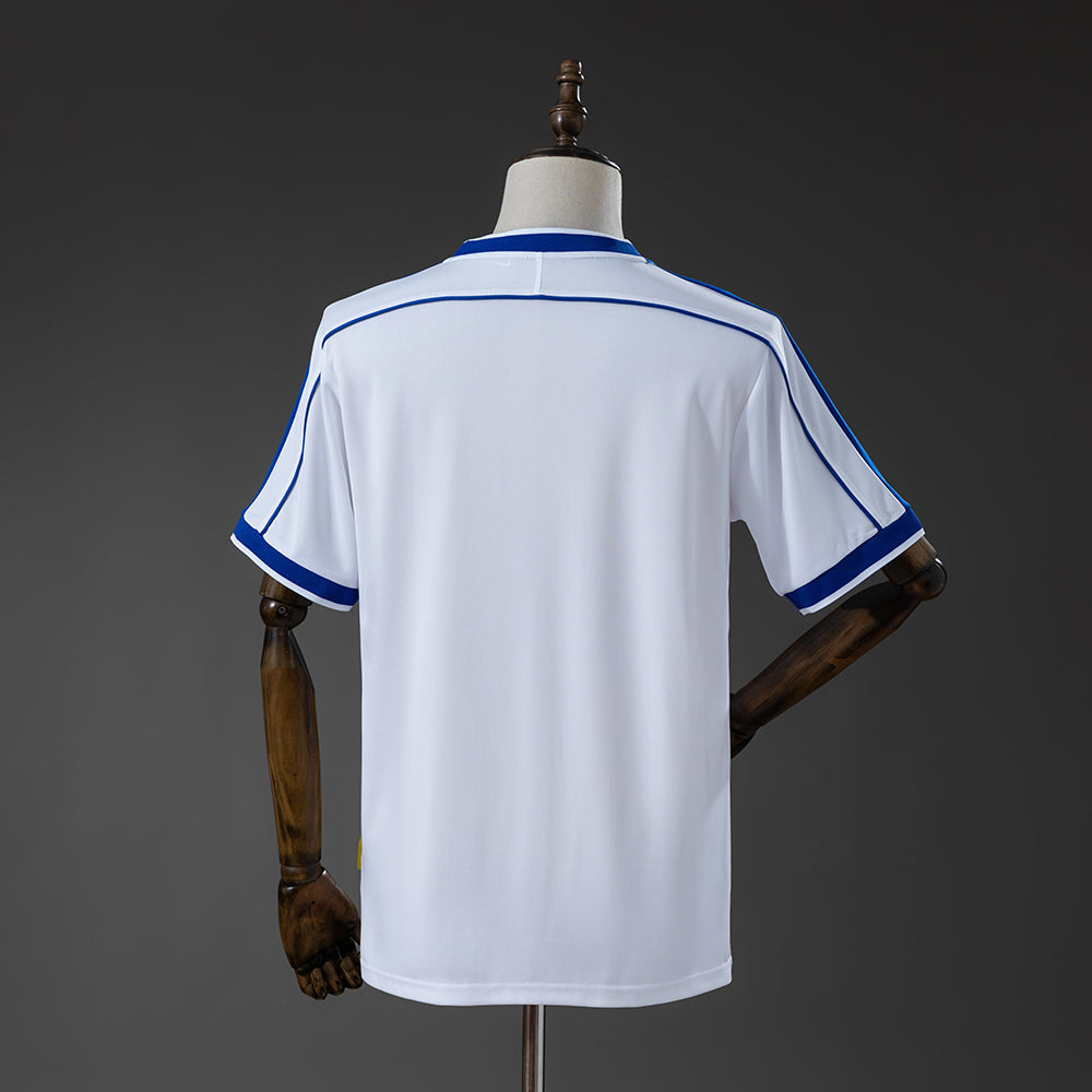 Brazil Away Jersey 1998 White Retro Football Kit Soccer Shirt