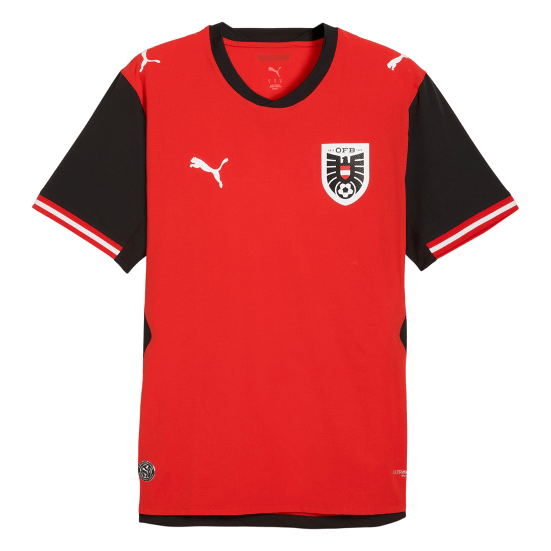 Mens Austria World Cup Home Jersey 2026 - Player Version (Slim Fit)