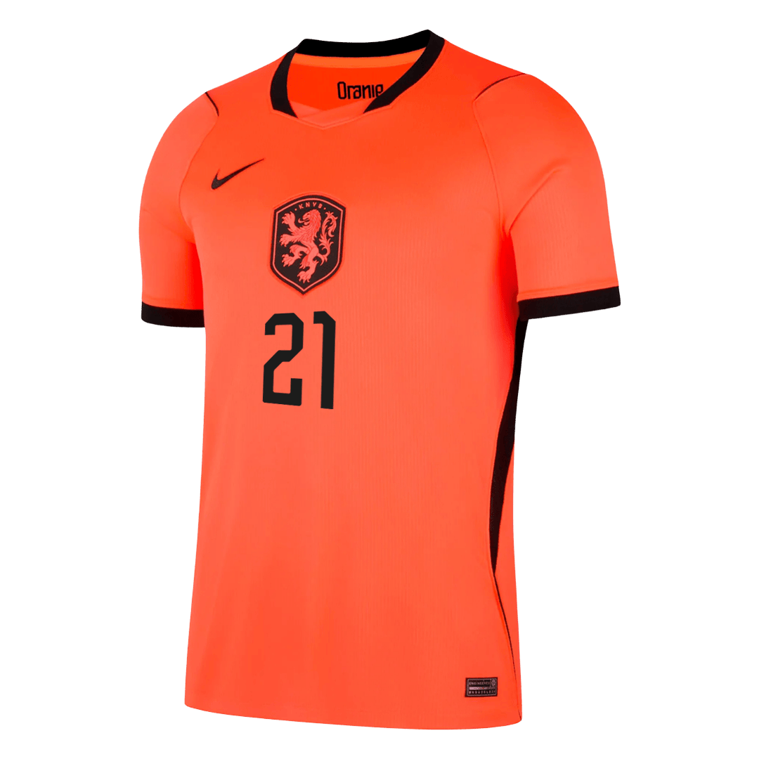 F.DE JONG #21 Mens Netherlands World Cup Home Jersey 2026