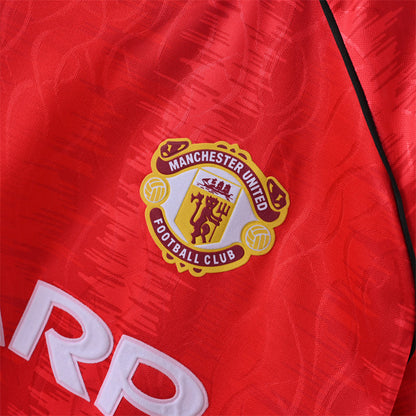 Retro Manchester United Jersey 1991-92 Home Football Kit Soccer Jersey