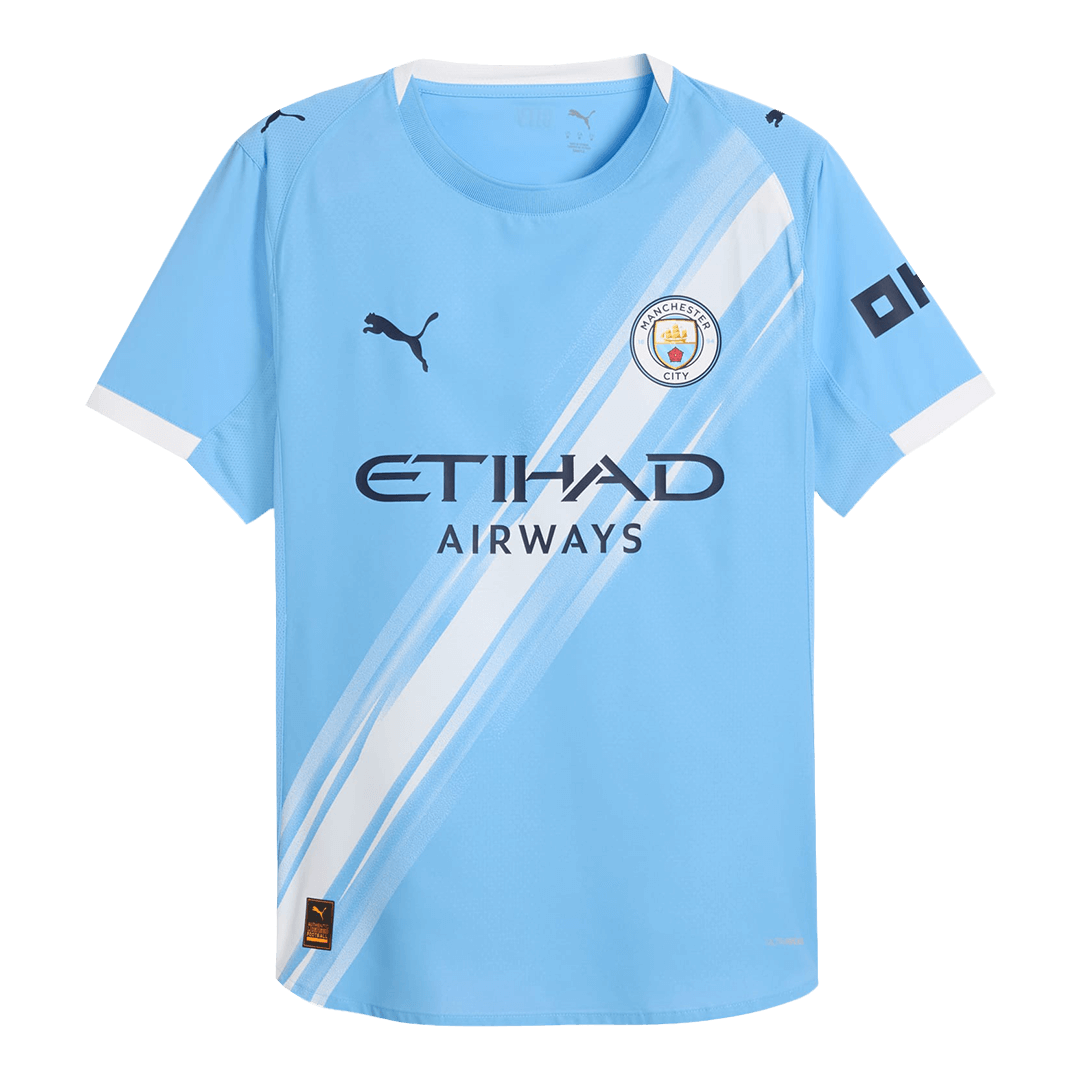 RODRIGO #16 Mens Manchester City Home Jersey 2025/26 - Player Version (Slim Fit)