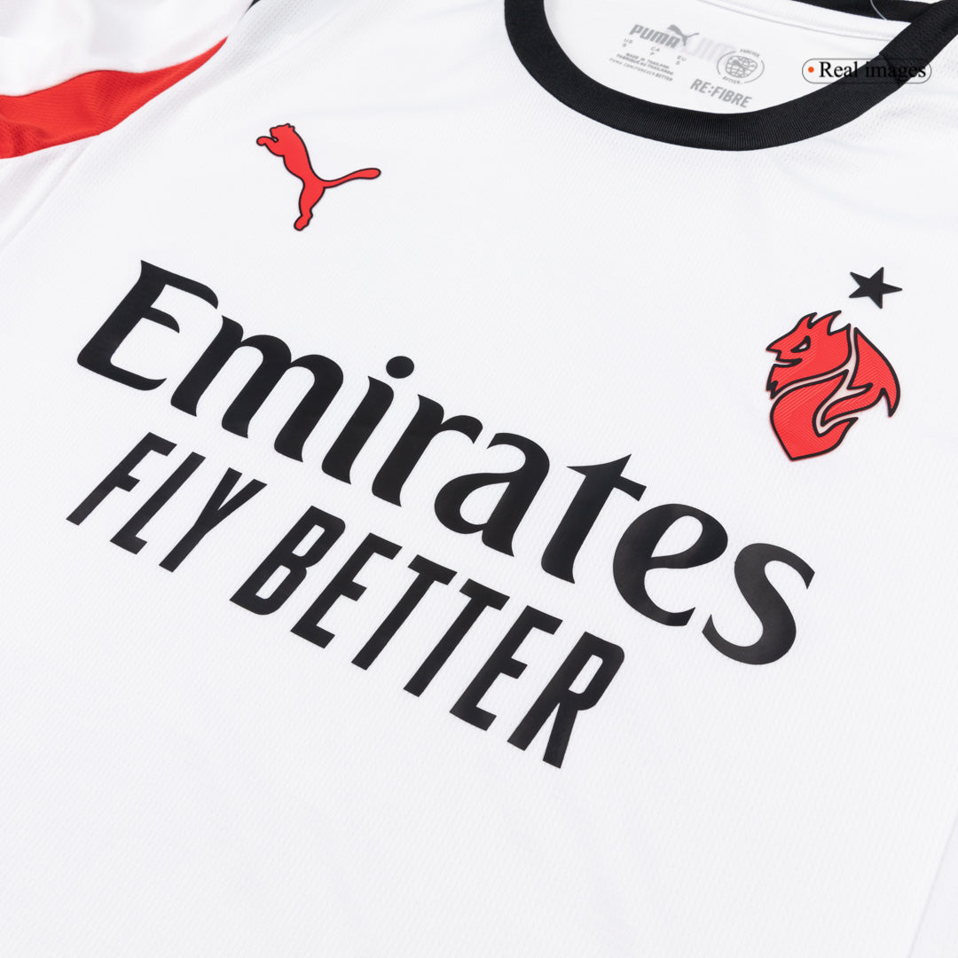 Mens AC Milan Away Long Sleeve Jersey 2025/26