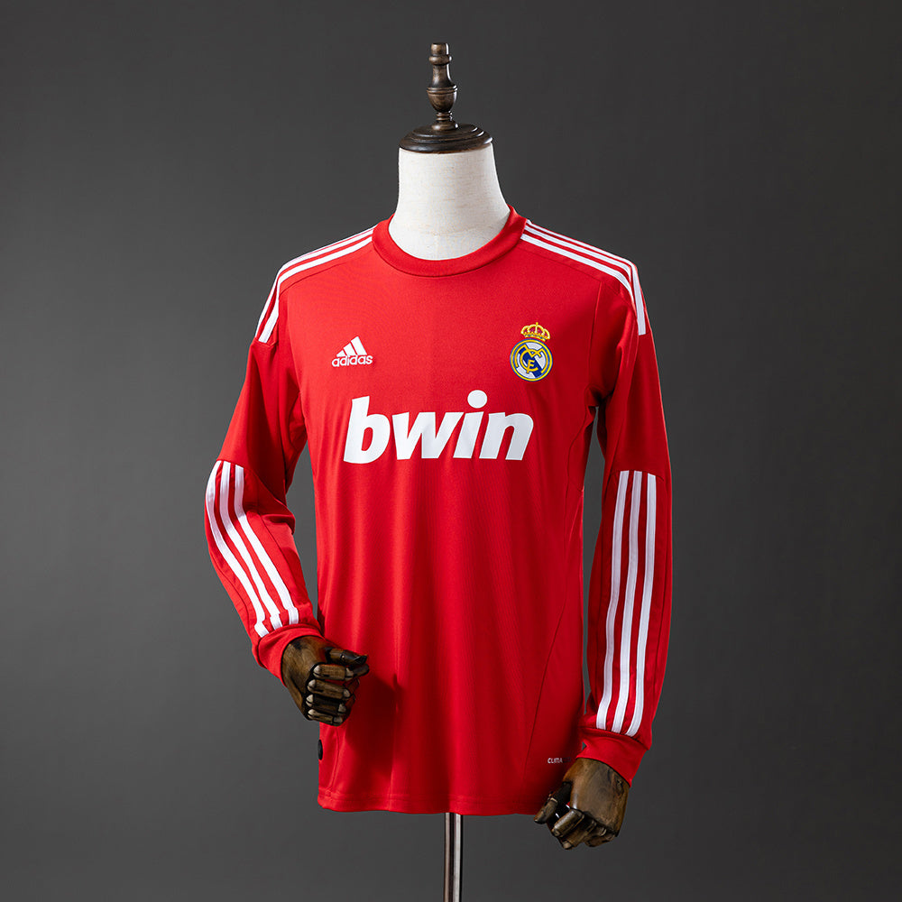 Real Madrid Jersey 2011/12 Third Retro Football Kit Long Sleeves