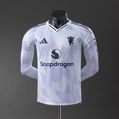 Manchester United Jersey 25/26 Away Long Sleeves Football Kit Player Version