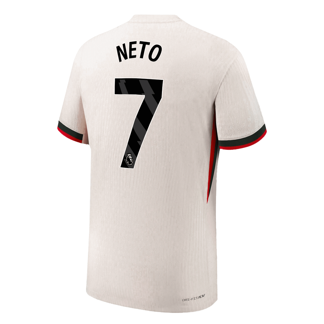 NETO #7 Mens Chelsea Away Jersey 2025/26 - Player Version (Slim Fit)
