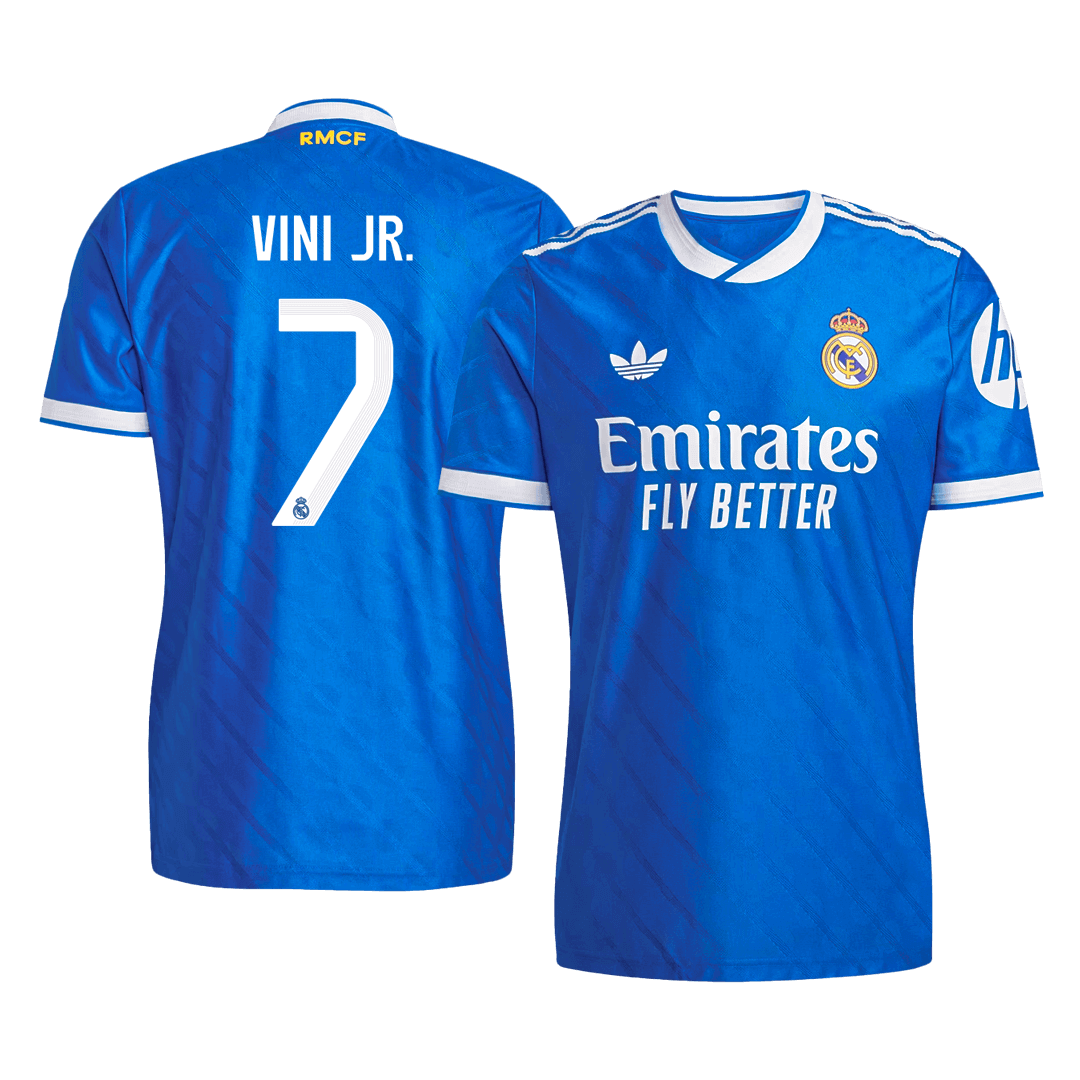 VINI JR. #7 Mens Real Madrid Third Jersey 2025/26 - Player Version (Slim Fit)