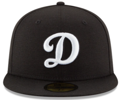 Los Angeles Dodgers Black On White 59Fifty Fitted