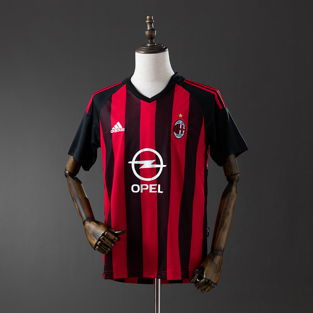 Retro AC Milan Jersey 2002-03 Home Kit