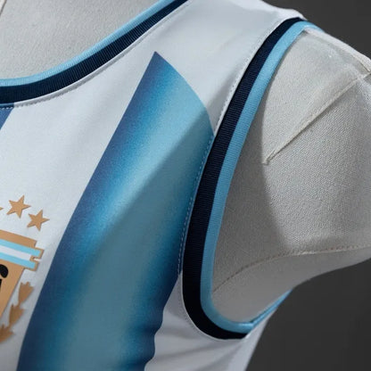 Women Argentina Home Vest 2026 World Cup Football Kit Soccer Shirt
