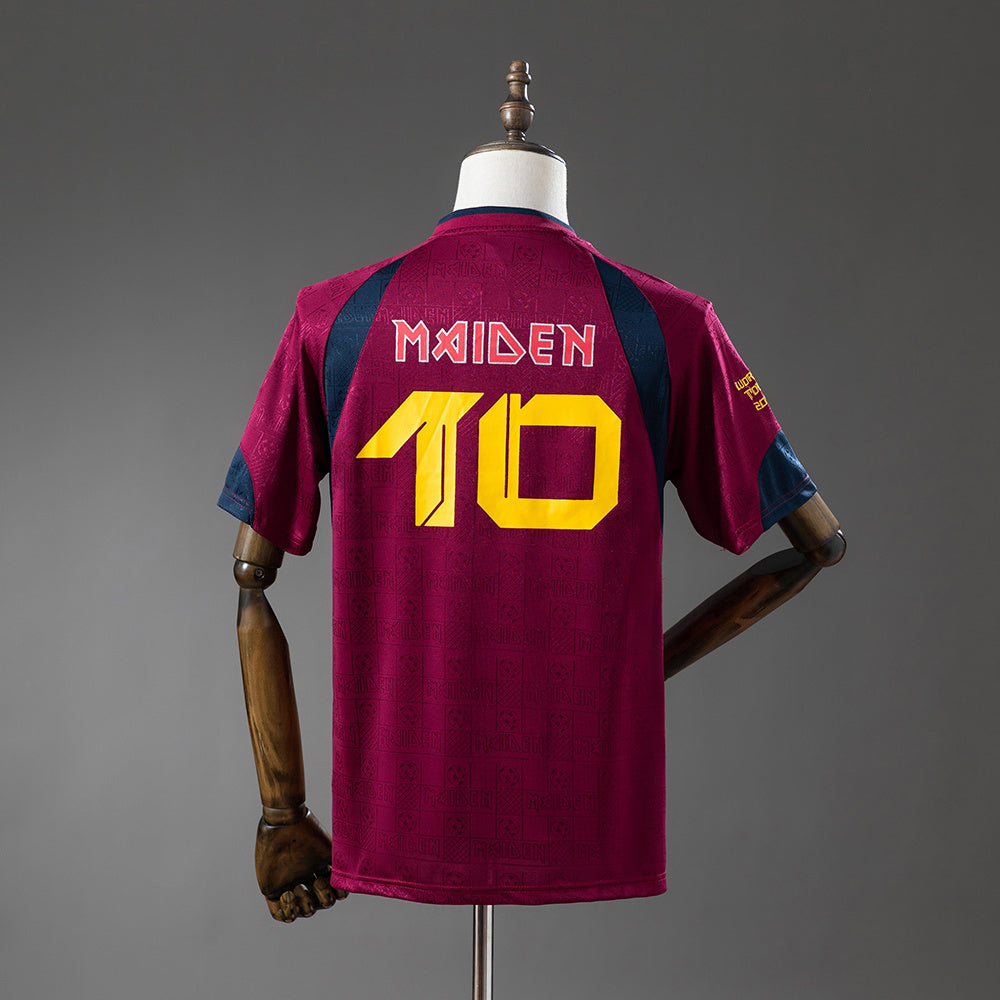 Iron Maiden x West Ham United Away Jersey 2010 Retro Football Kit Soccer Shirt