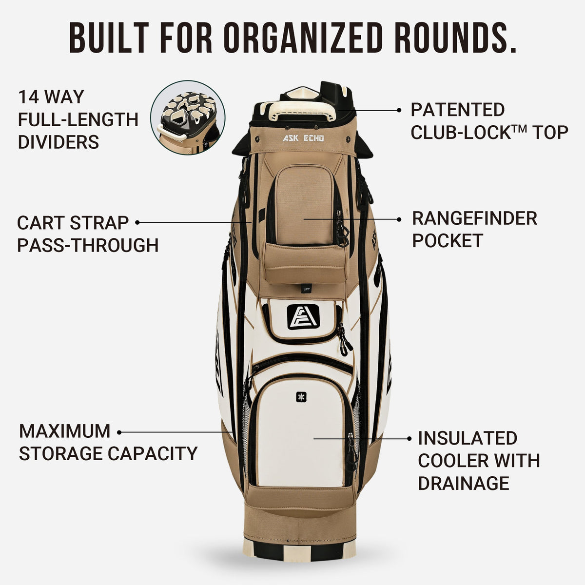 T-LOCK 3.0 Cart Bag / Toasted Almond