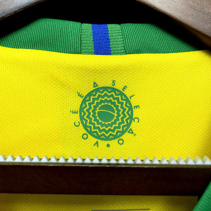 Brazil Home Jersey 2018 Retro Football Kit Soccer Shirt