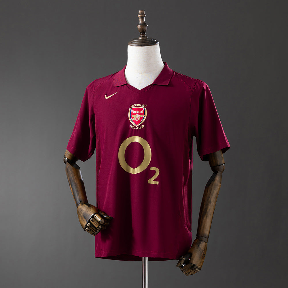 Arsenal Jersey 2005/06 Home Retro Football Kit