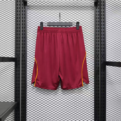 Player Version AS Roma Shorts 25/26 Home Football Kit Soccer Shorts