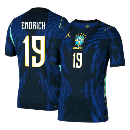 ENDRICK #19 Mens Brazil World Cup Away Jersey 2026 - Player Version (Slim Fit)