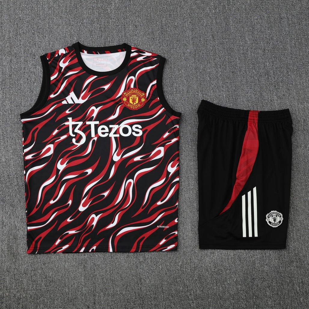 Manchester United Vest Set Training Tracksuits 25/26 Football Kit Soccer Jersey