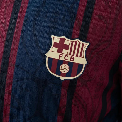 Barcelona Jersey 25/26 Anniversary Retro Football Kit