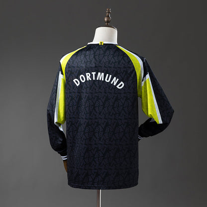 Dortmund Jersey 1995-96 Away Retro Football Kit Long Sleeves