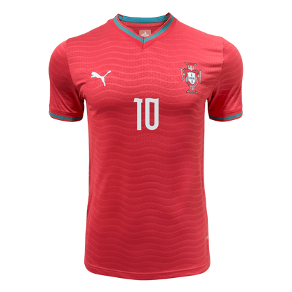 BERNARDO #10 Mens Portugal World Cup Home Jersey 2026 - Player Version (Slim Fit)