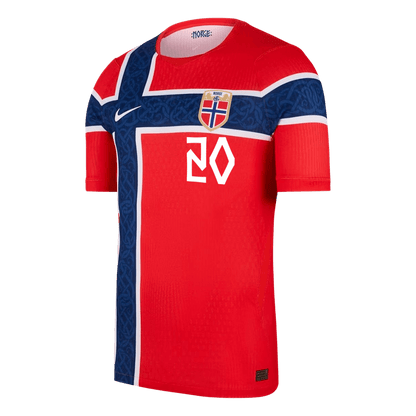 NUSA #20 Mens Norway World Cup Home Jersey 2026 - Player Version (Slim Fit)