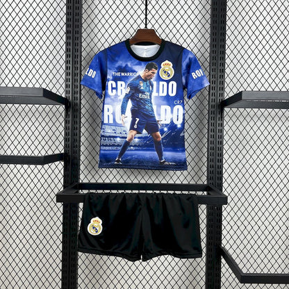 Kids Ronaldo Real Madrid Jersey 25/26 Football Kit Soccer Jersey