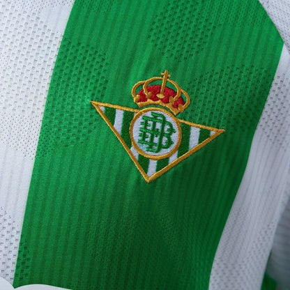 Real Betis Jersey 25/26 Home Football Kit Long Sleeves