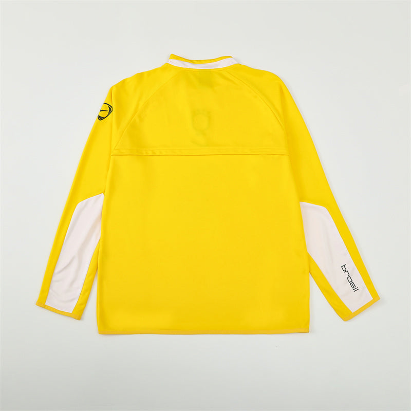 Retro Brazil Training Tracksuits 2002 Football Kit Soccer Jersey