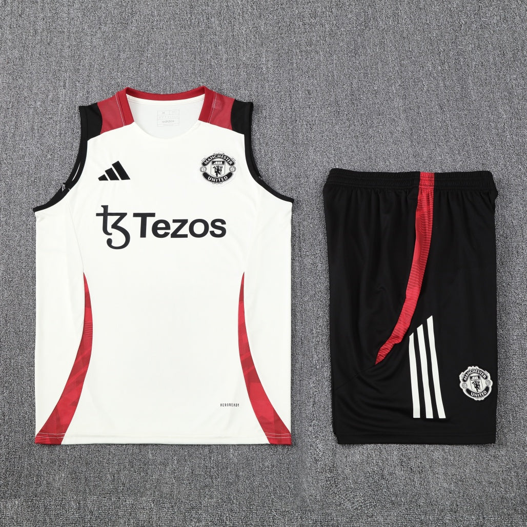 Manchester United Vest Set Training Tracksuits 25/26 Football Kit Soccer Jersey