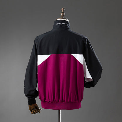 PSG Windbreaker 2025/26 Black & Psychedelic Purple Football Soccer Jacket