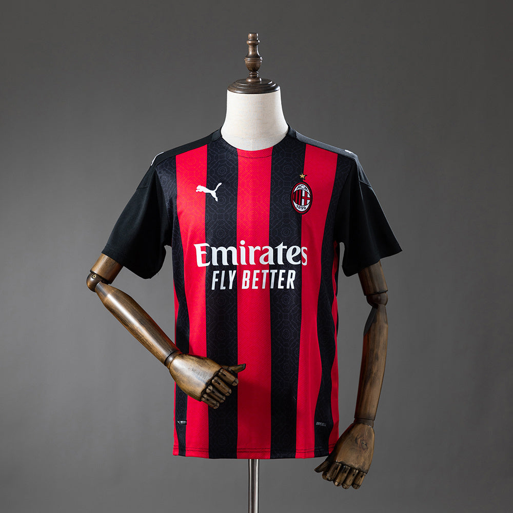 AC Milan Home Jersey 2020-21 Retro Football Kit Soccer Jersey