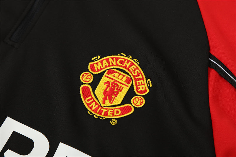 Retro Manchester United Training Tracksuits 1998-99 Football Kit Soccer Jersey