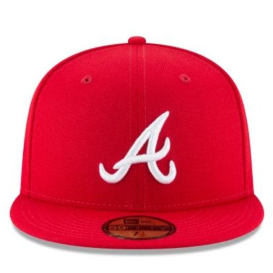 ATLANTA BRAVES NEW ERA AUTHENTIC COLLECTION 59FIFTY-RED
