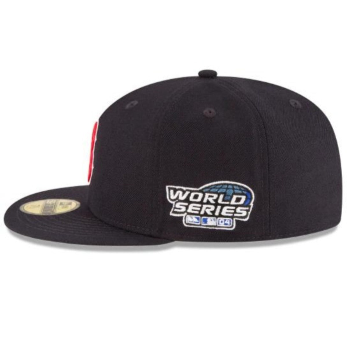BOSTON RED SOX 2004 WORLD SERIES PATCH COLLECTION 59FIFTY FITTED-NAVY/RED