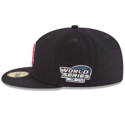 BOSTON RED SOX 2004 WORLD SERIES PATCH COLLECTION 59FIFTY FITTED-NAVY/RED