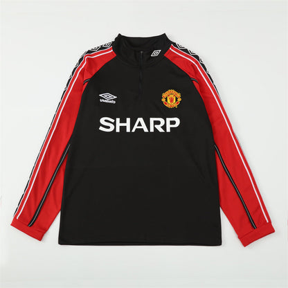 Retro Manchester United Training Tracksuits 1998-99 Football Kit Soccer Jersey