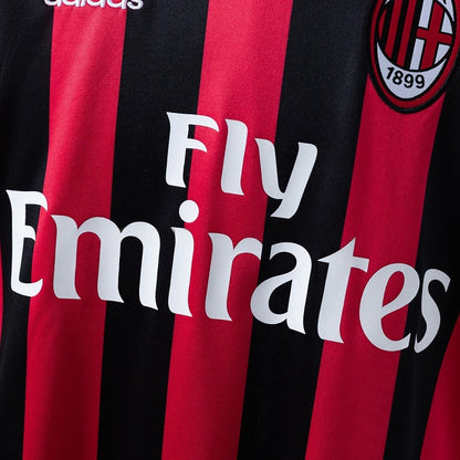 AC Milan Jersey 2017-18 Home Retro Football Kit