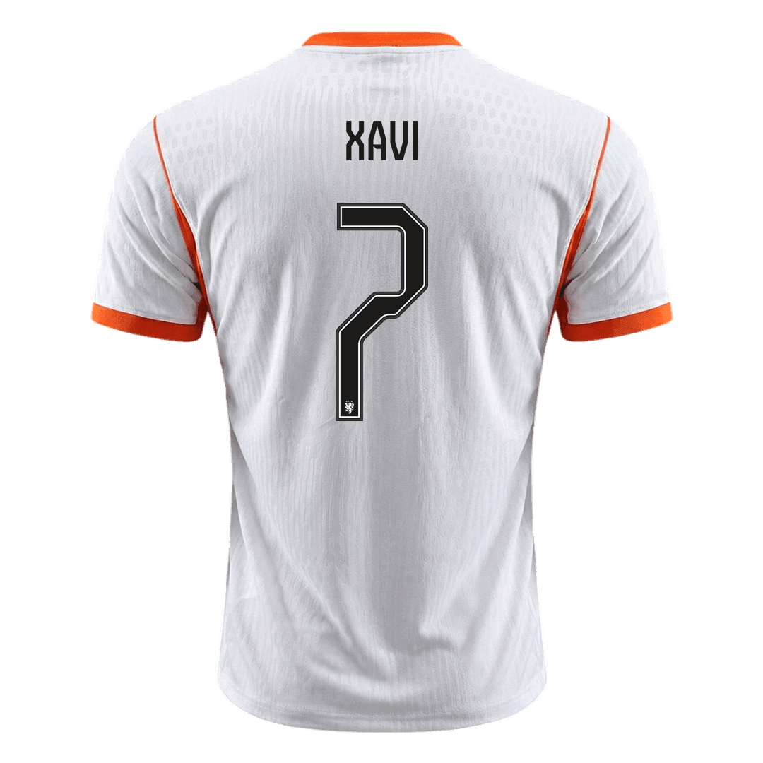 XAVI #7 Mens Netherlands World Cup Away Jersey 2026 - Player Version (Slim Fit)