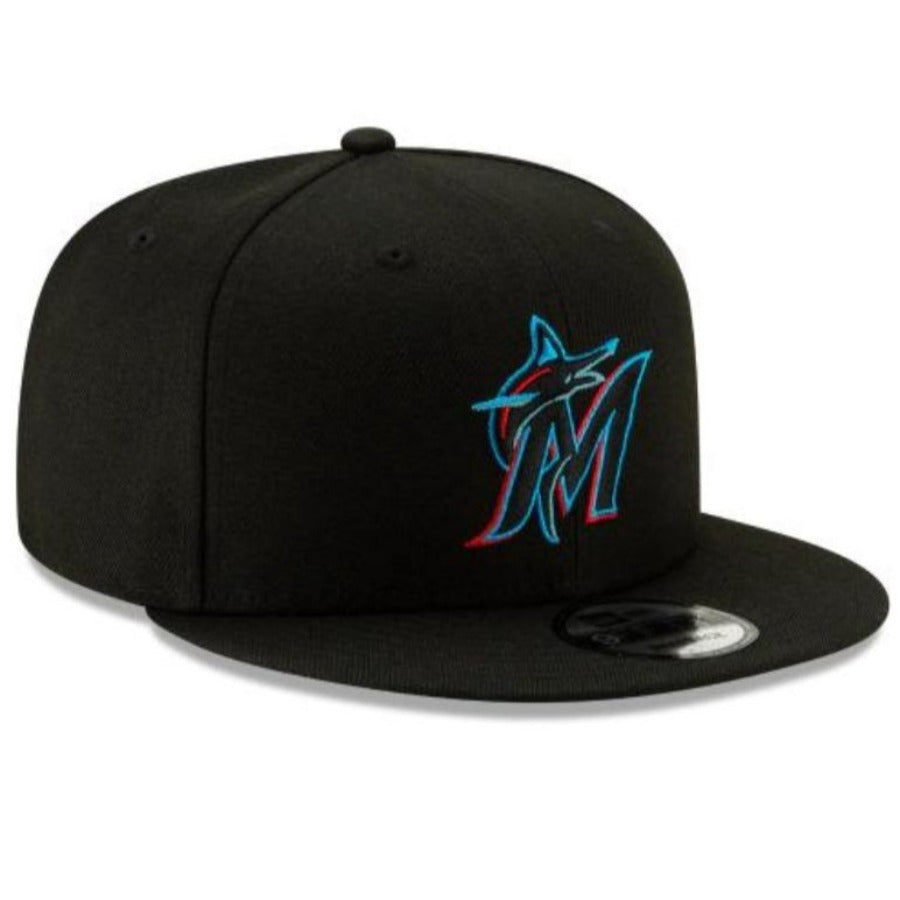 New Era Miami Marlins Team Color Basic 9FIFTY Snapback-Black