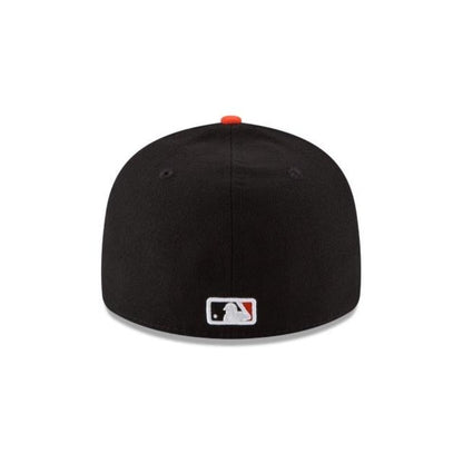 SAN FRANCISCO GIANTS ALTERNATE COLLECTION 59FIFTY FITTED-ON-FIELD COLLECTION LOW Profile -BLACK/black/orange
