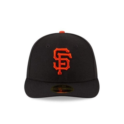 SAN FRANCISCO GIANTS ALTERNATE COLLECTION 59FIFTY FITTED-ON-FIELD COLLECTION LOW Profile -BLACK/black/orange