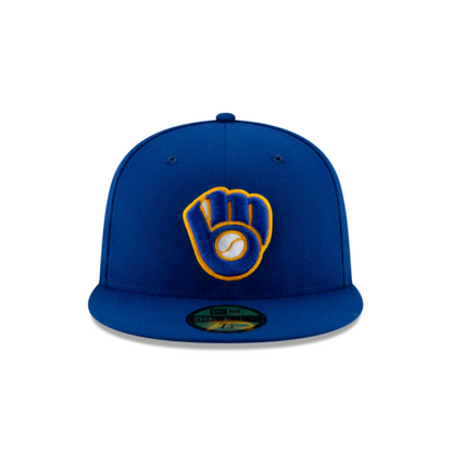 MILWAUKEE BREWERS AUTHENTIC COLLECTION 59FIFTY FITTED-ON-FIELD COLLECTION-ROYAL