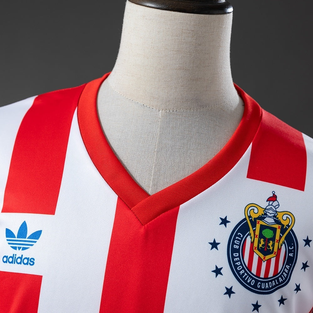 Retro Chivas Home Jersey 1990-1991 Long Sleeves Football Kit Soccer Shirt