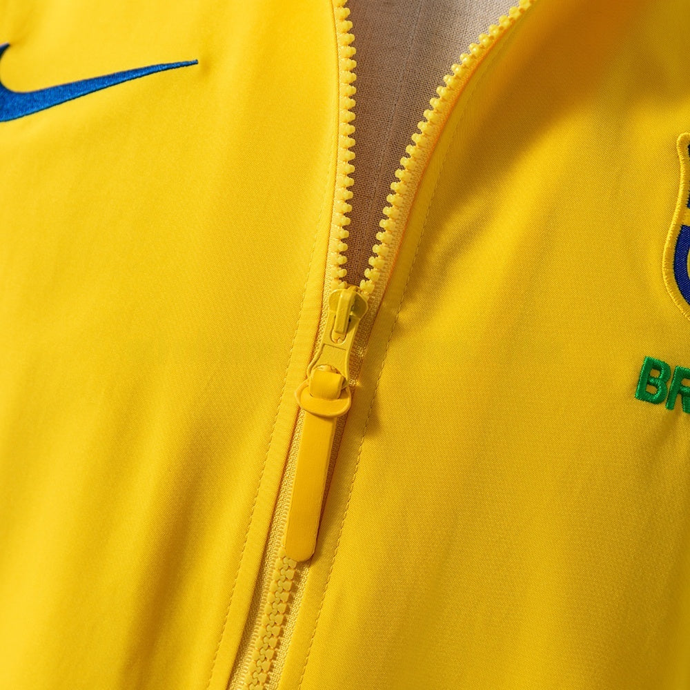 Brazil Windbreaker 2025/26 Yellow Football Jacket