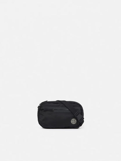 Stone Island Coated Nylon Metal Belt Bag in Black