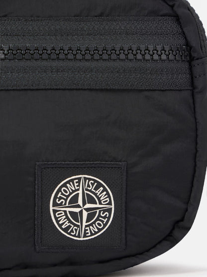 Stone Island Coated Nylon Metal Belt Bag in Black
