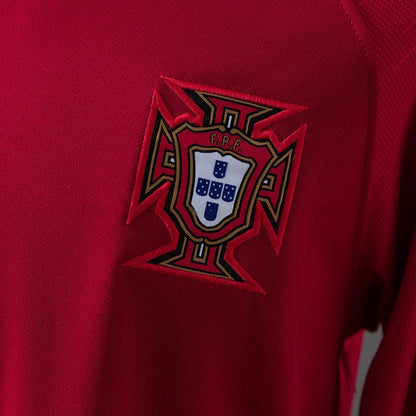 Portugal Home Jersey 2018 Long Sleeves Retro Football Kit Soccer Shirt