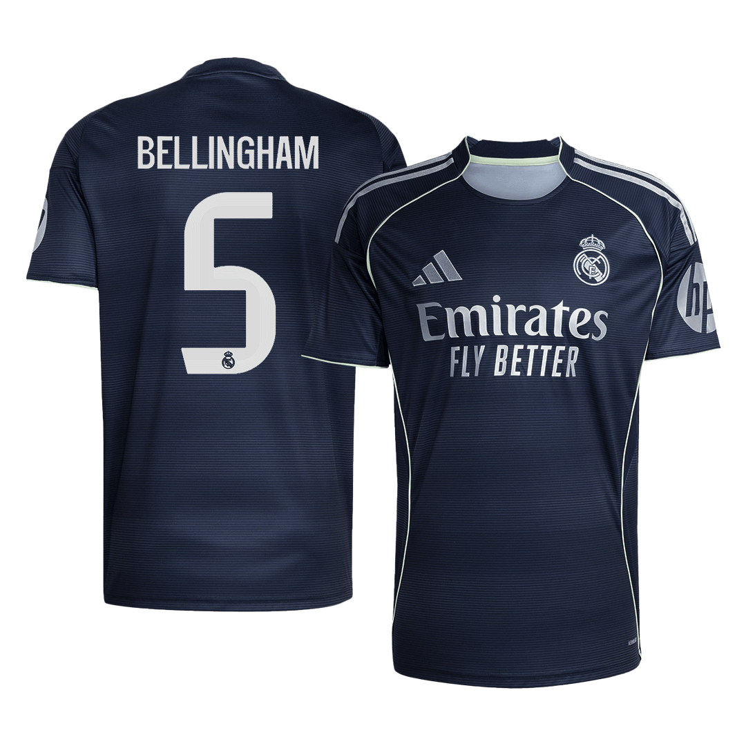 BELLINGHAM #5 Mens Real Madrid Away Jersey 2025/26 [PREMIUM]