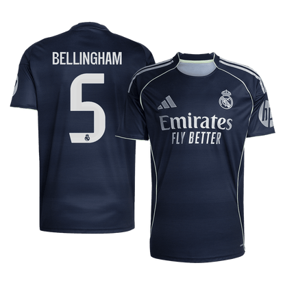 BELLINGHAM #5 Mens Real Madrid Away Jersey 2025/26 [PREMIUM]