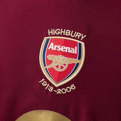 Arsenal Jersey 2005-06 Home Retro Football Kit Long Sleeves